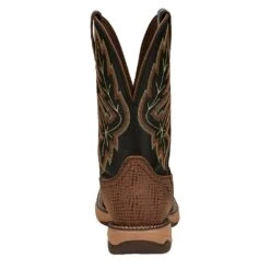 Tony Lama Men's Medford Brown WP Soft Toe Wide Square Toe Work Boot -Cinc Clothing Shop RR3374 4