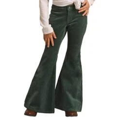 Rock & Roll Denim Green Corduroy Bell Bottoms -Cinc Clothing Shop RRGD7PR0GE 2