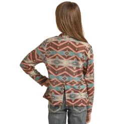 Rock & Roll Denim Girls Printed Cardigan -Cinc Clothing Shop RRGT34R04L 2