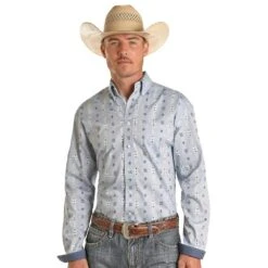 Panhandle Mens Long Sleeve Button -Cinc Clothing Shop RSMSODR19K 01
