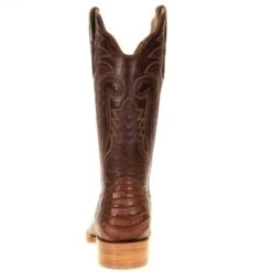 R Watson Boots Men's R Watson Antique Cognac Caiman Belly 13in. Cognac Goat Top Square Toe -Cinc Clothing Shop RW2503 2 3 Edit