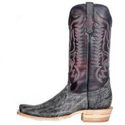 R Watson Boots Men's Smokey Grey Cape Buffalo 13in. Dark Cherry Top Boot -Cinc Clothing Shop RW7100 1 31