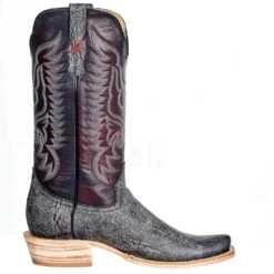 R Watson Boots Men's Smokey Grey Cape Buffalo 13in. Dark Cherry Top Boot -Cinc Clothing Shop RW7100 1 51