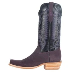 R Watson Boots Men's Plum Rough Out 13in. Black Cowhide Top Boots -Cinc Clothing Shop RW8209 1 2