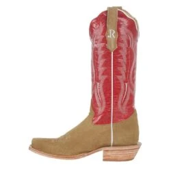 R Watson Boots R Womens Sand Roughout 13in Red Top Boot -Cinc Clothing Shop RWL8407 1 3