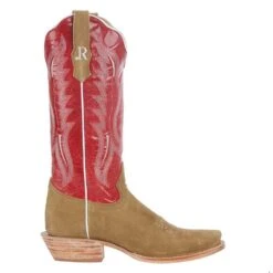 R Watson Boots R Womens Sand Roughout 13in Red Top Boot -Cinc Clothing Shop RWL8407 1 5
