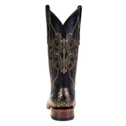 Ferrini Womens Black And Gold Square Toe Boot -Cinc Clothing Shop S12 3