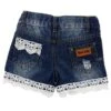 Shea Baby Girl's Denim Lace Shorts -Cinc Clothing Shop SBD02 02
