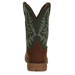 Justin Boots Men's Pecan Brown Water Buffalo 11 Forest Green Top Work Boot 10 Justin Boots Men's Pecan Brown Water Buffalo 11 Forest Green Top Work Boot -Cinc Clothing Shop SE7401 4