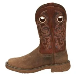 Justin Boots Men's Peanut Tan Water Buffalo 11in. Bronze Orange Top Work Boot -Cinc Clothing Shop SE7402 3