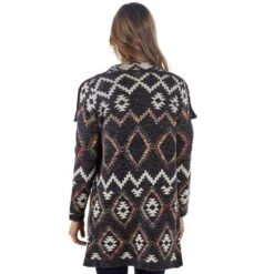 Women's Montanaco Long Aztec Cardigan -Cinc Clothing Shop SF17001 04
