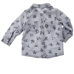 Shea Baby Boy's Long Sleeve Brand Print Pearl Snap -Cinc Clothing Shop SNAP06 02