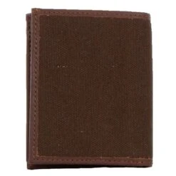 STS Ranch Wear Men's Chocolate Canvas Hidden Cash Wallet 7 STS Ranch Wear Men's Chocolate Canvas Hidden Cash Wallet -Cinc Clothing Shop STS63875 2
