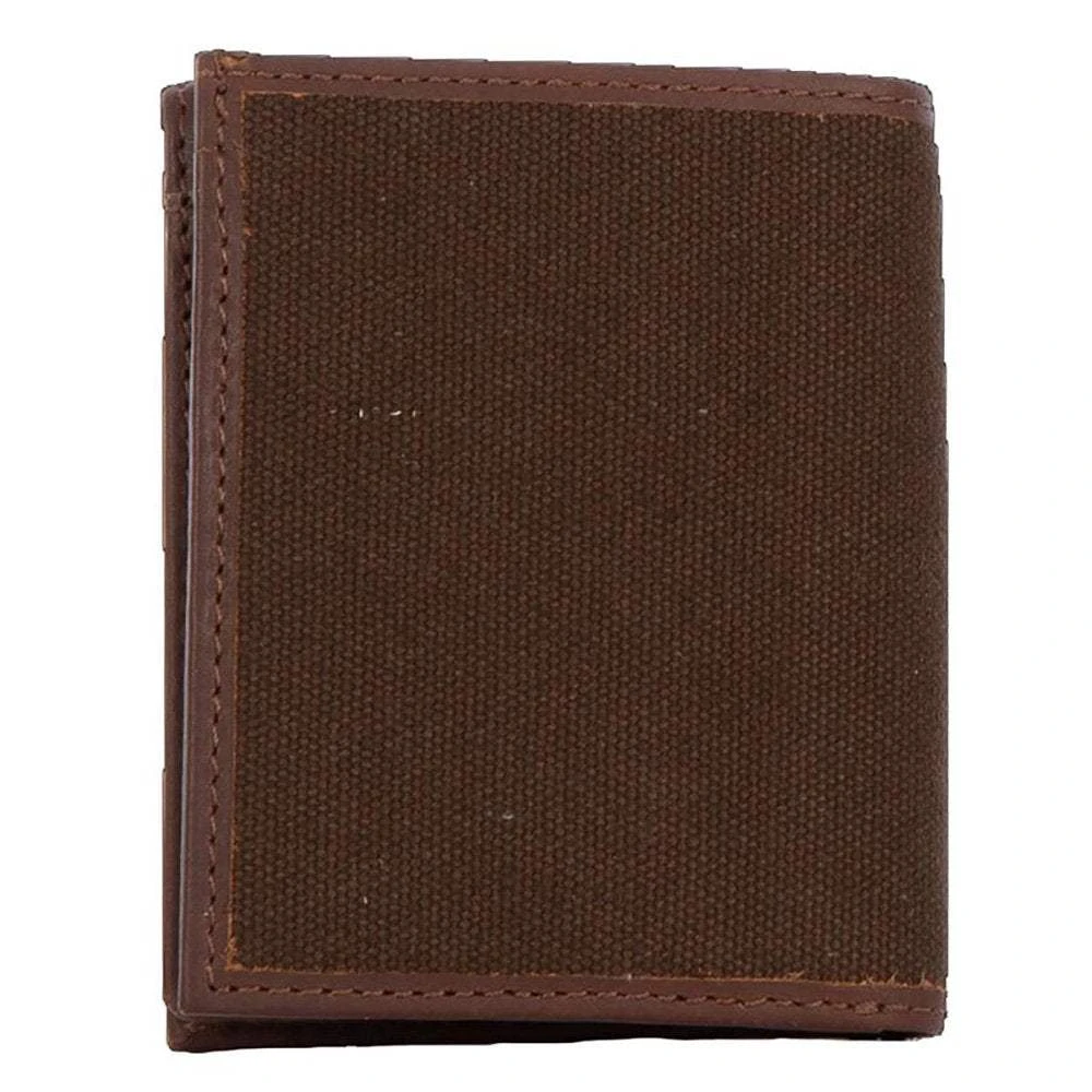 STS Ranch Wear Men's Chocolate Canvas Hidden Cash Wallet 5 STS Ranch Wear Men's Chocolate Canvas Hidden Cash Wallet - Image 3