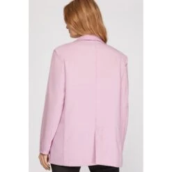 She & Sky Womens Single Breasted Woven Blazer -Cinc Clothing Shop SY3448 59