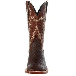 Tanner Mark Boots Men's Matte Chestnut Elephant Print 12in. Honey Volcano Top Boot -Cinc Clothing Shop TM200974 2