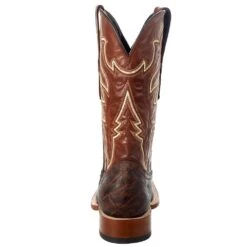Tanner Mark Boots Men's Matte Chestnut Elephant Print 12in. Honey Volcano Top Boot -Cinc Clothing Shop TM200974 4