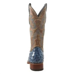 Tanner Mark Boots Women's Blue Ostrich Bone Top Boot -Cinc Clothing Shop TML207061 4