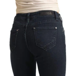 Rock & Roll Denim Mid Rise Extra Stretch Dark Wash Trousers Jeans -Cinc Clothing Shop W8M4164 A 20 2