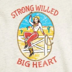 The Whole Herd Girl's Strong Willed Big Heart Graphic Tee -Cinc Clothing Shop WH STRONG TEE 1