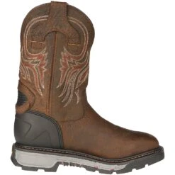 Justin Boot Company Men's Tumbled Mahogany Brown Buffalo 11in. Top -Cinc Clothing Shop WK2110 4