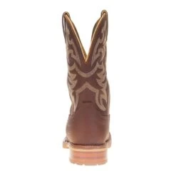 Justin Boot Company Mens H2O MARSHAL WHISKEY NEAT BROWN 11` BROWN TOP SOFT TOE SQ TOE -Cinc Clothing Shop WK4201 3