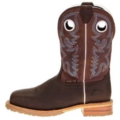 Justin Boot Company Men's Marshal Trailblazer Brown 11in. Brick Red Top H2O Steel Toe Work Boot -Cinc Clothing Shop WK4203 2