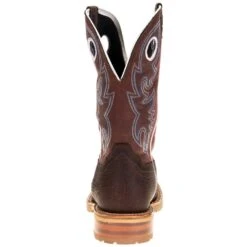 Justin Boot Company Men's Marshal Trailblazer Brown 11in. Brick Red Top H2O Steel Toe Work Boot -Cinc Clothing Shop WK4203 3