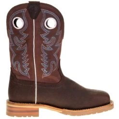 Justin Boot Company Men's Marshal Trailblazer Brown 11in. Brick Red Top H2O Steel Toe Work Boot -Cinc Clothing Shop WK4203 4