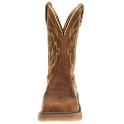 Justin Boot Company Men's Stampede Rush Rust 11in. Rust Maldova Top Soft Toe Work Boot -Cinc Clothing Shop WK4330 1