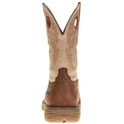 Justin Boots Men's Justin Stampede Rush Rust 11in. Cream Maldova Top Comp Toe Work Boot -Cinc Clothing Shop WK4338 3