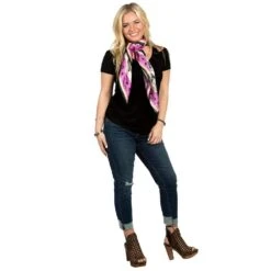 Wyoming Traders Ladies Ivory Fences Wild Rag -Cinc Clothing Shop WT LF1 1