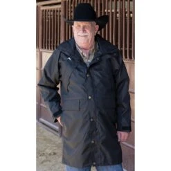 Wyoming Traders Mens Black Oxford Rain Slicker 11 Wyoming Traders Mens Black Oxford Rain Slicker -Cinc Clothing Shop WT SL 6