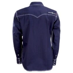 Western Welder Mens FR Yoke Triple Stitched Cotton Twill Welding Shirt -Cinc Clothing Shop WWFR 1104NW 02