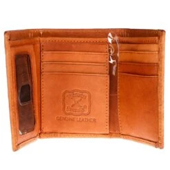 Western Fashion Men's Floral Trifold Wallet With Tan -Cinc Clothing Shop XRC T6 3